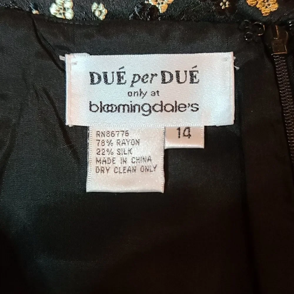 VINTAGE Due per Due Suit Silk Blend 12/14